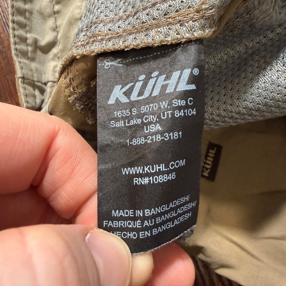 KUHL Renegade Pants Mens 32x30 Beige Vintage Patina Dye Outdoor Hiking - Picture 12 of 15